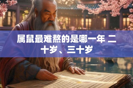 属鼠最难熬的是哪一年 二十岁、三十岁