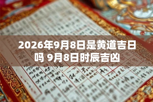 2026年9月8日是黄道吉日吗 9月8日时辰吉凶