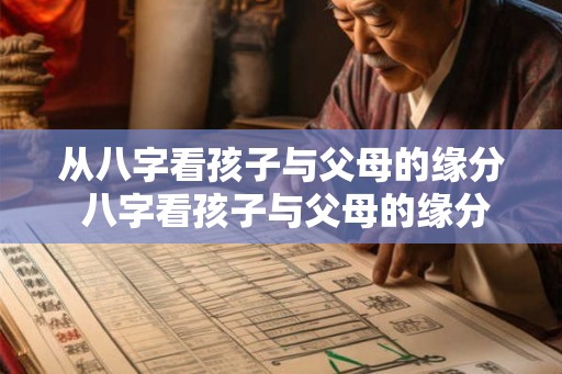 从八字看孩子与父母的缘分 八字看孩子与父母的缘分