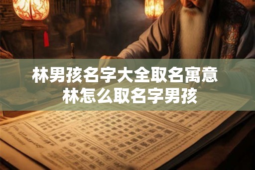 林男孩名字大全取名寓意  林怎么取名字男孩