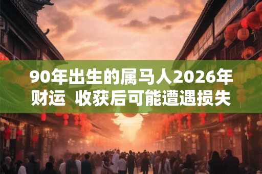 90年出生的属马人2026年财运  收获后可能遭遇损失