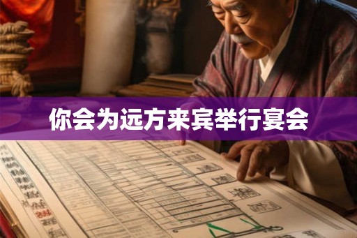 你会为远方来宾举行宴会 你会为远方来宾举行宴会