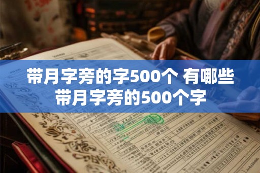 带月字旁的字500个 有哪些带月字旁的500个字