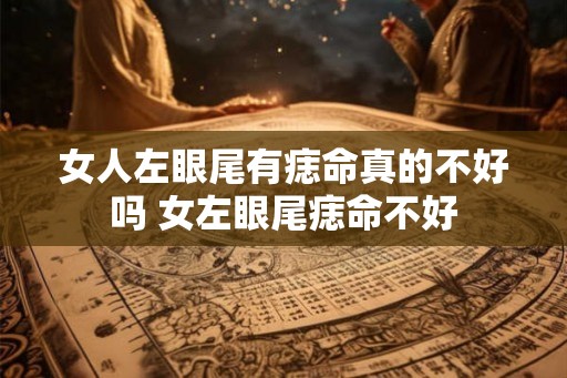 女人左眼尾有痣命真的不好吗 女左眼尾痣命不好