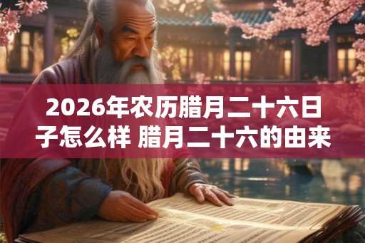 2026年农历腊月二十六日子怎么样 腊月二十六的由来