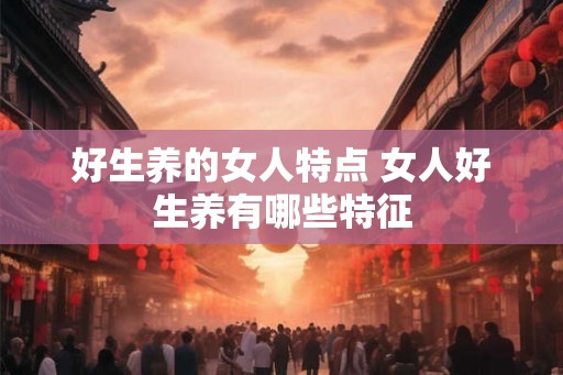 好生养的女人特点 女人好生养有哪些特征