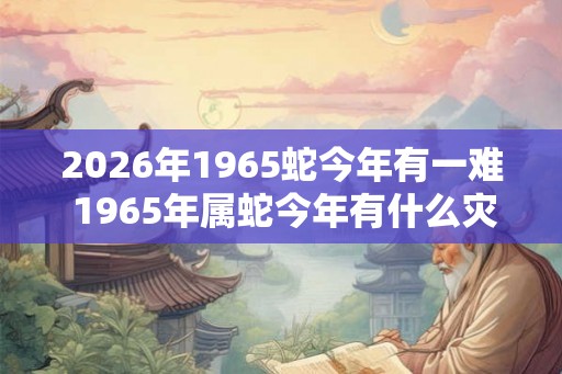 2026年1965蛇今年有一难 1965年属蛇今年有什么灾难