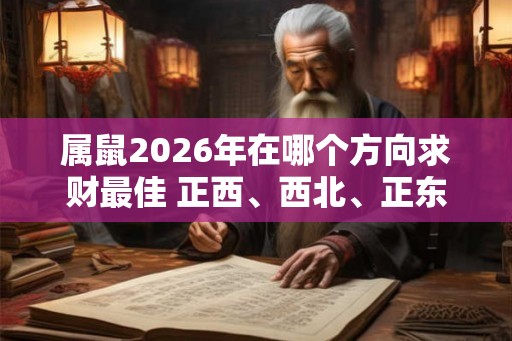 属鼠2026年在哪个方向求财最佳 正西、西北、正东