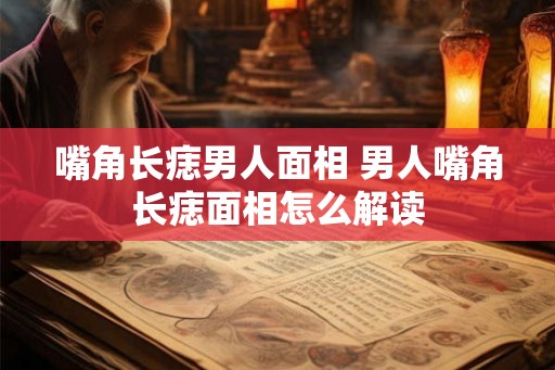 嘴角长痣男人面相 男人嘴角长痣面相怎么解读