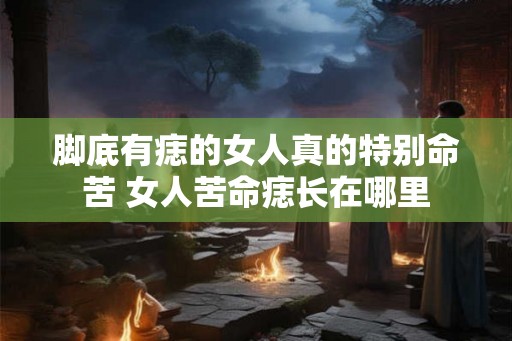 脚底有痣的女人真的特别命苦 女人苦命痣长在哪里