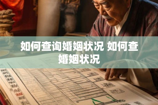 如何查询婚姻状况 如何查婚姻状况