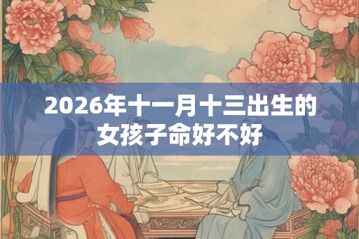 2026年十一月十三出生的女孩子命好不好