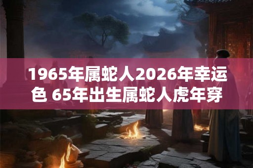 1965年属蛇人2026年幸运色 65年出生属蛇人虎年穿什么颜色衣服好