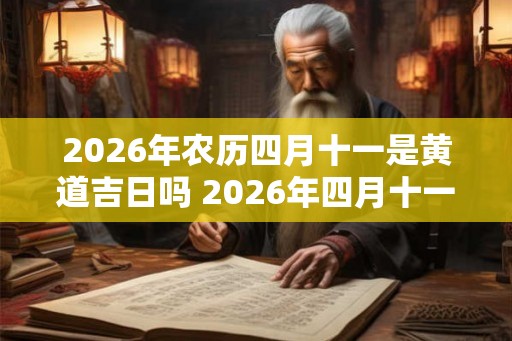 2026年农历四月十一是黄道吉日吗 2026年四月十一是否黄道吉日