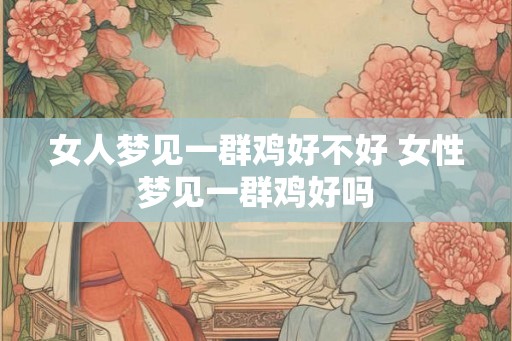 女人梦见一群鸡好不好 女性梦见一群鸡好吗