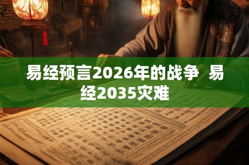 易经预言2026年的战争  易经2035灾难