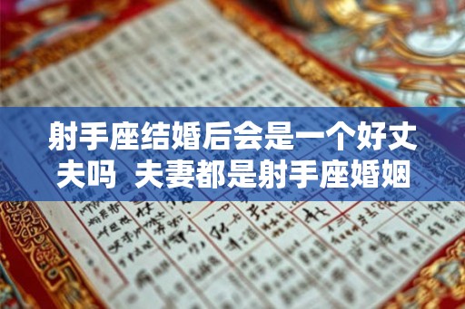 射手座结婚后会是一个好丈夫吗  夫妻都是射手座婚姻会怎样