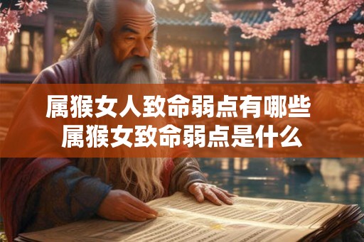 属猴女人致命弱点有哪些 属猴女致命弱点是什么