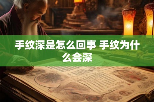 手纹深是怎么回事 手纹为什么会深 手纹深是怎么回事 手纹为什么会深