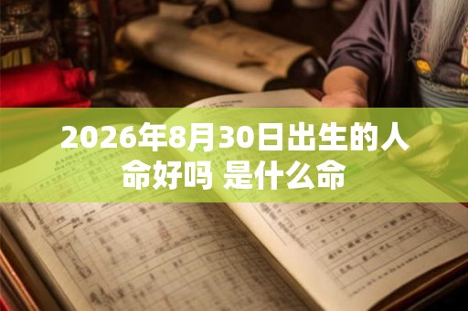 2026年8月30日出生的人命好吗 是什么命