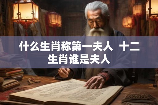 什么生肖称第一夫人 十二生肖谁是夫人 什么生肖称第一夫人 十二生肖谁是夫人