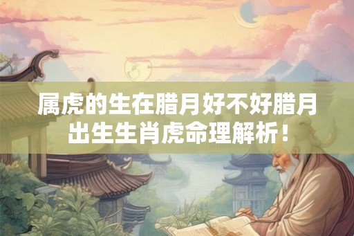 属虎的生在腊月好不好腊月出生生肖虎命理解析！