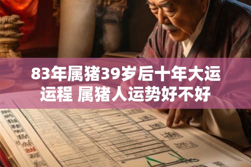83年属猪39岁后十年大运运程 属猪人运势好不好