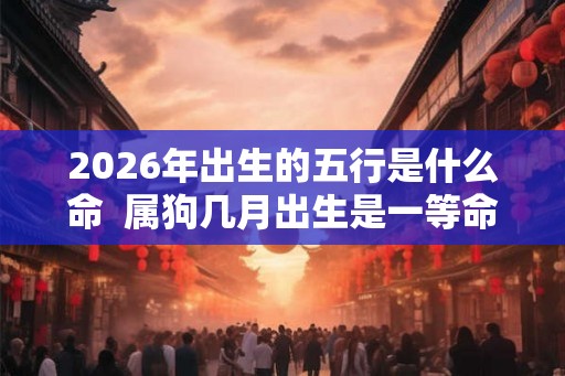 2026年出生的五行是什么命 属狗几月出生是一等命 2026年出生的五行是什么命 属狗几月出生是一等命