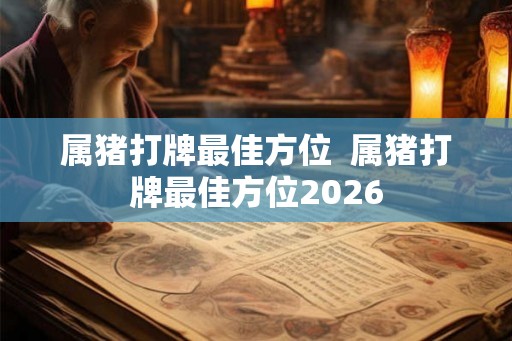 属猪打牌最佳方位  属猪打牌最佳方位2026
