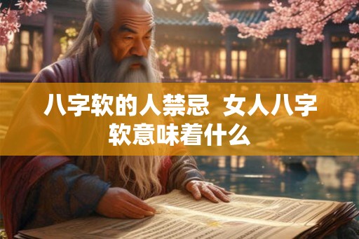 八字软的人禁忌  女人八字软意味着什么