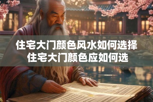 住宅大门颜色风水如何选择 住宅大门颜色应如何选