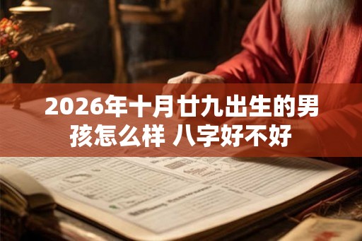2026年十月廿九出生的男孩怎么样 八字好不好