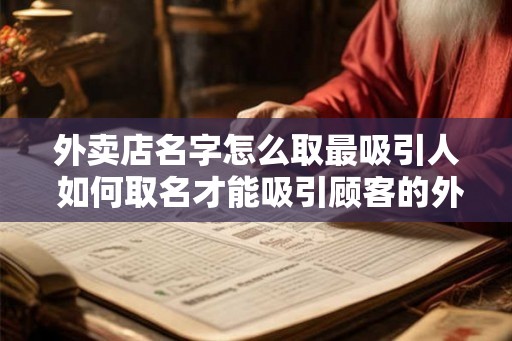 外卖店名字怎么取最吸引人 如何取名才能吸引顾客的外卖店 外卖店名字怎么取最吸引人 如何取名才能吸引顾客的外卖店