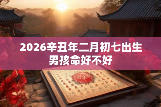 2026辛丑年二月初七出生男孩命好不好