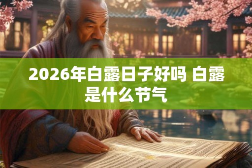 2026年白露日子好吗 白露是什么节气