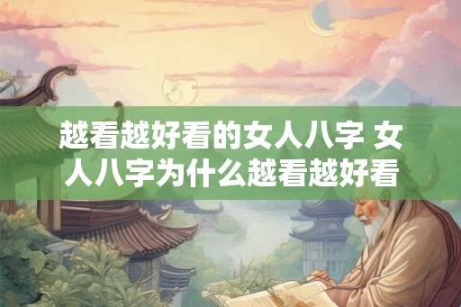 越看越好看的女人八字 女人八字为什么越看越好看
