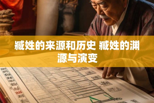 臧姓的来源和历史 臧姓的渊源与演变