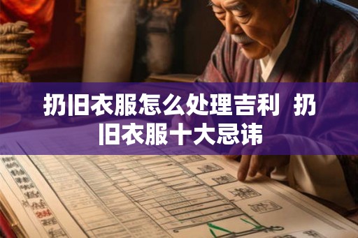 扔旧衣服怎么处理吉利  扔旧衣服十大忌讳