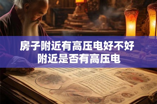 房子附近有高压电好不好 附近是否有高压电