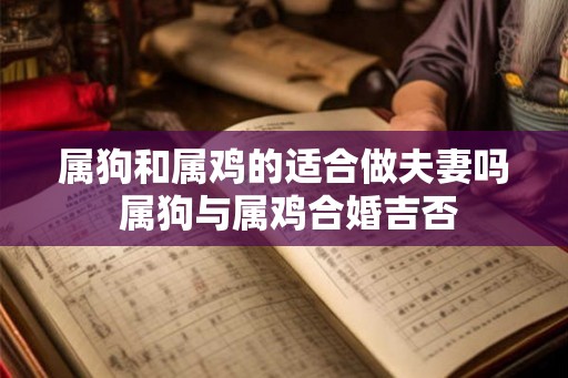 属狗和属鸡的适合做夫妻吗 属狗与属鸡合婚吉否