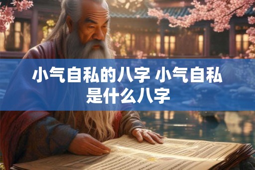 小气自私的八字 小气自私是什么八字