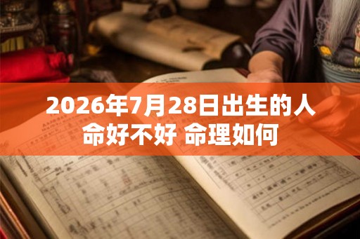 2026年7月28日出生的人命好不好 命理如何