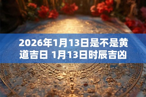 2026年1月13日是不是黄道吉日 1月13日时辰吉凶