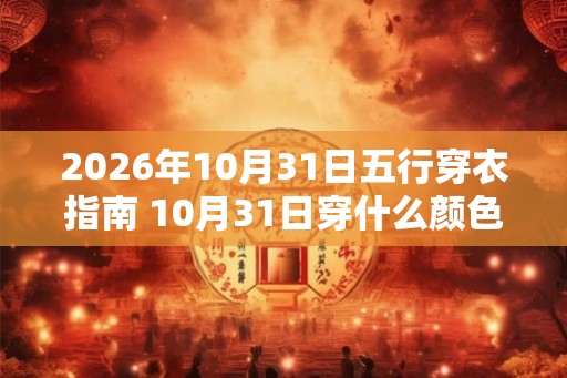 2026年10月31日五行穿衣指南 10月31日穿什么颜色衣服