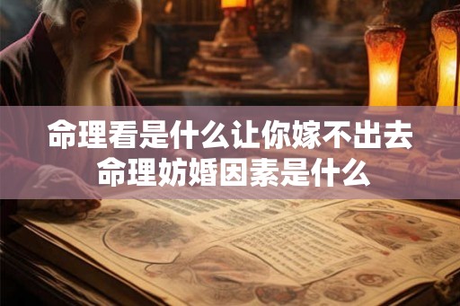 命理看是什么让你嫁不出去 命理妨婚因素是什么