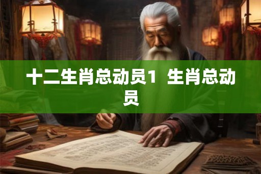 十二生肖总动员1  生肖总动员
