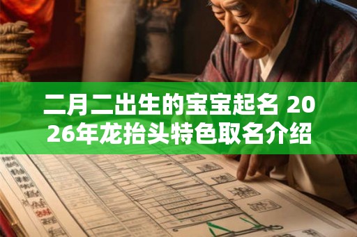 二月二出生的宝宝起名 2026年龙抬头特色取名介绍