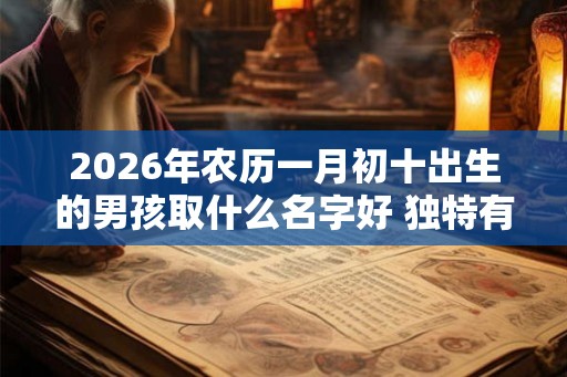 2026年农历一月初十出生的男孩取什么名字好 独特有志向的名字推荐