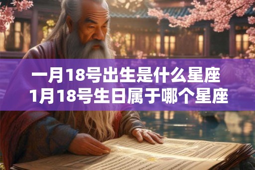 一月18号出生是什么星座 1月18号生日属于哪个星座