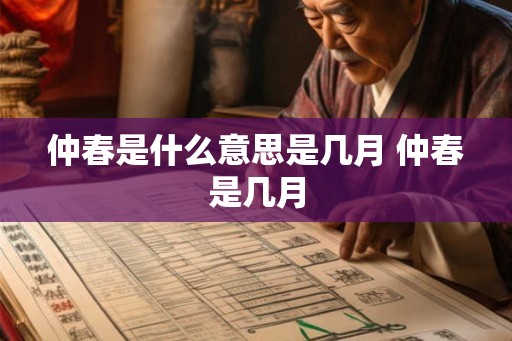 仲春是什么意思是几月 仲春是几月 仲春是什么意思是几月 仲春是几月